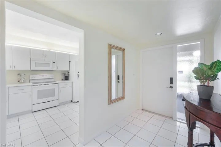 Foyer with entrance to the kitchen