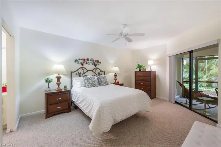 Spacious Primary- bedroom with entrance to back lanai