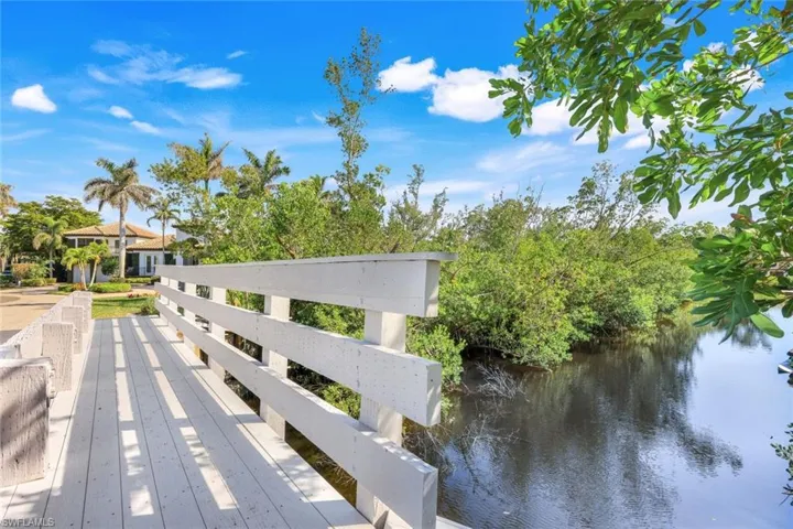 along the side of the home a Recorded easement to add dock