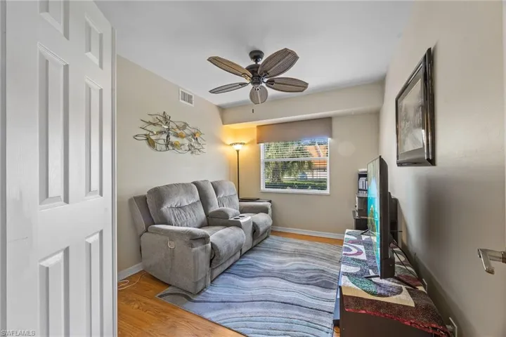 3rd bedroom with double doors that can also be used as a den