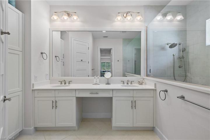 Dual Vanities and Make-Up Counter