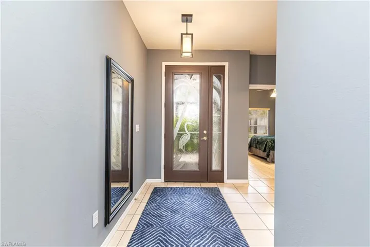 Front entrance and foyer