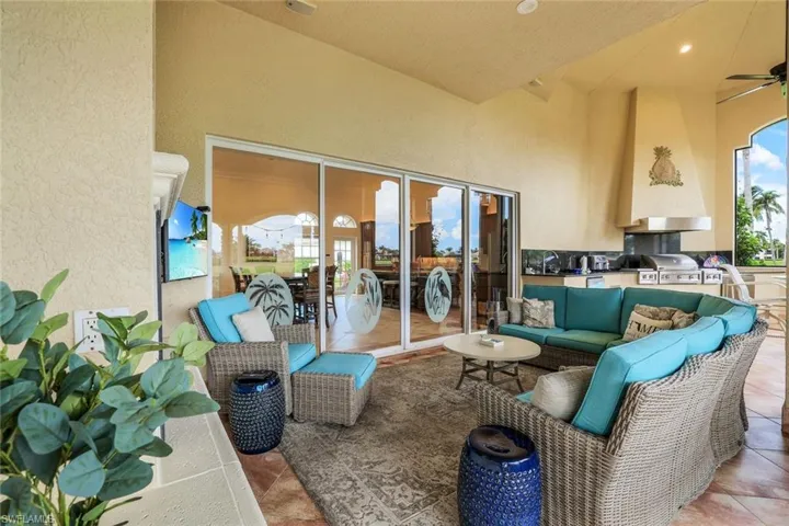 There is a full outdoor kitchen with an additional dishwasher.