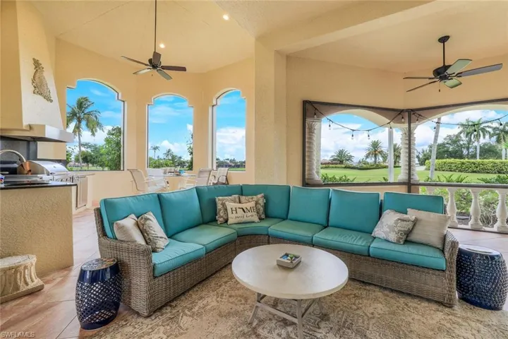 This screened in lanai runs the full length of the backside of your entire home.