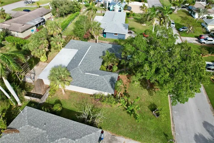 Birds eye view of property