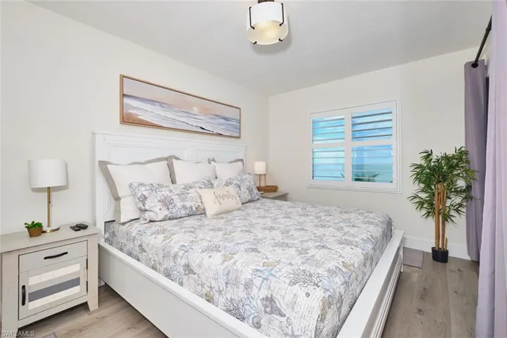 Bedroom featuring light wood-style floors