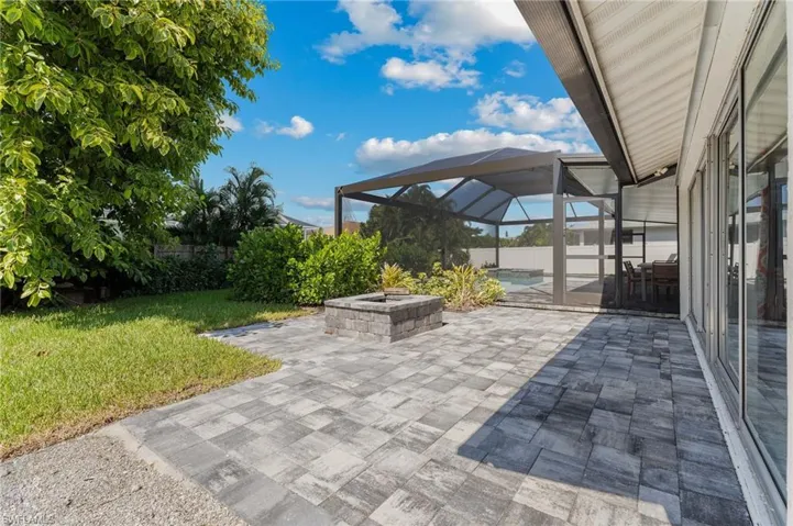 Fire Pit Area with Paver Patio