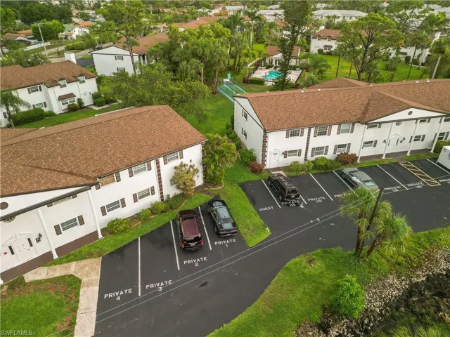Aerial perspective of the community
