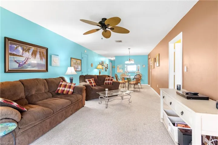 View of livingroom from your lanai