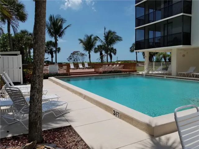 Bayshores pool has sun all day long. Heated during the winter months for year round swimming.