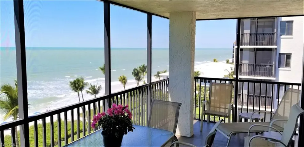 A wraparound Lanai provides space for plenty of seating and fantastic beach views.