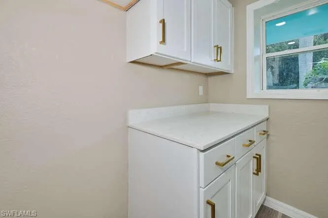 View of laundry area