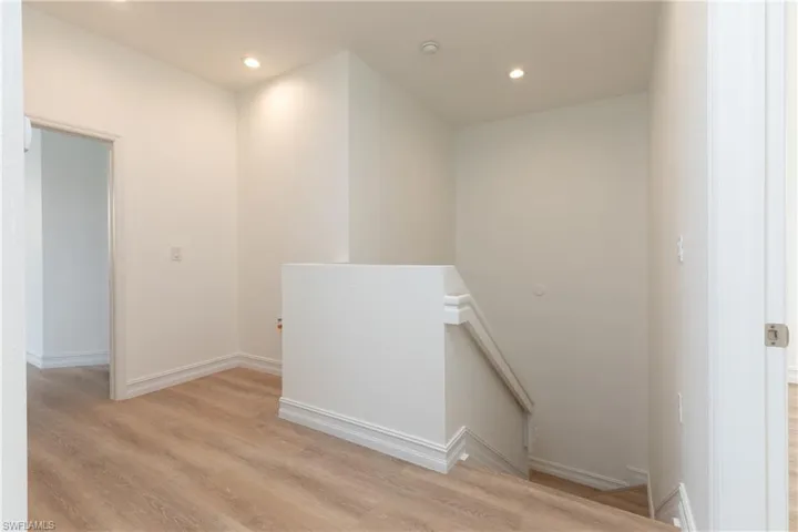 Landing at the top of the stairs