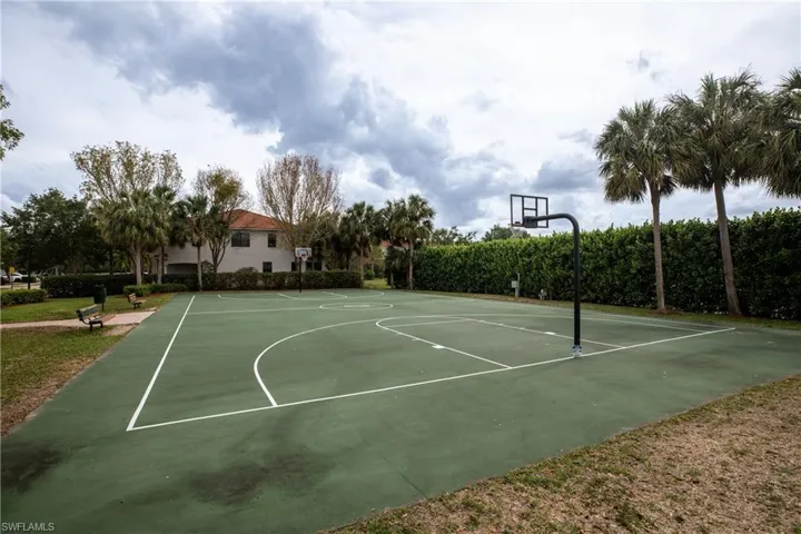 View of basketball court with community basketball court