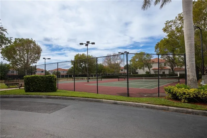 View of tennis court