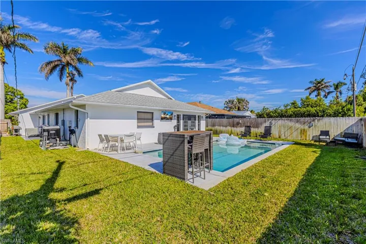 Back of property featuring a patio, stucco siding, and a fenced backyard