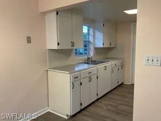 Gallery style kitchen
