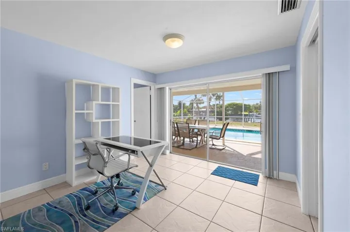 work space with water view