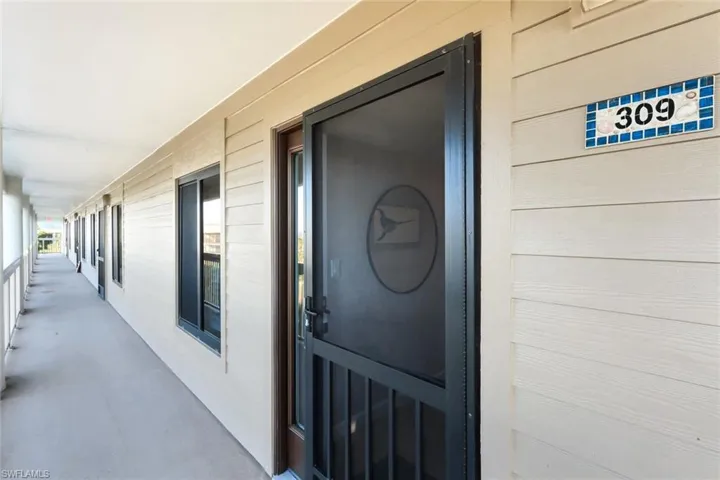 View of exterior entry
