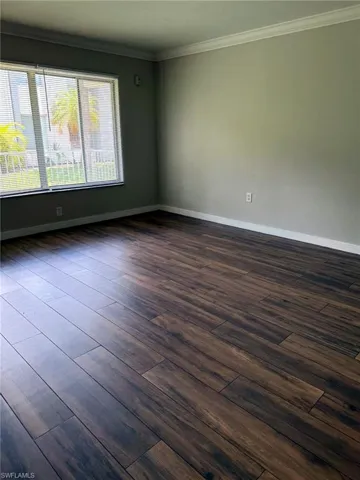 Wood-finish flooring throughout