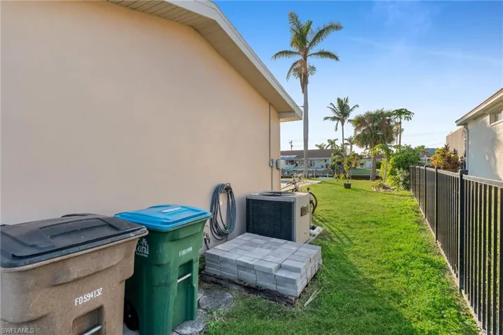 View of yard featuring central AC