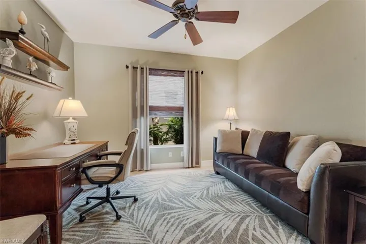 Roomy home office or den.