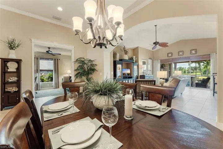 View from dining room looking toward living room & lanai.