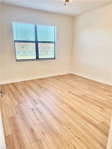 Spare room with light wood-style floors
