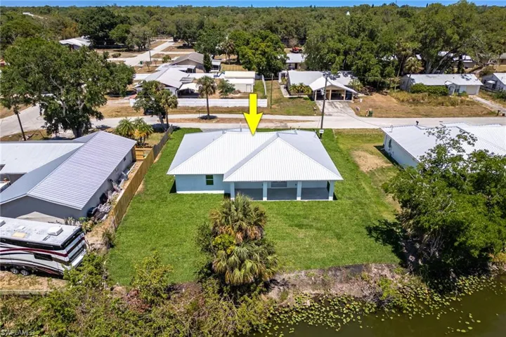 Drone / aerial view with a residential view