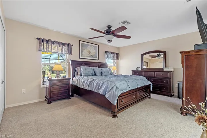 Primary Bedroom is Spacious with Lots of Light