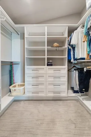 View of spacious closet