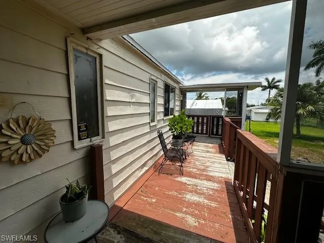 View of deck