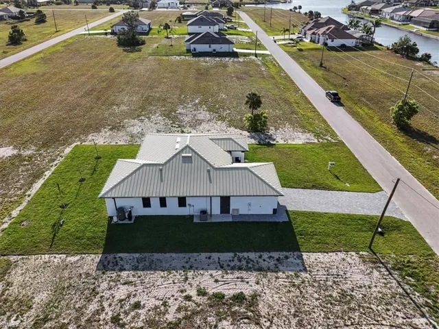 Aerial perspective of suburban area