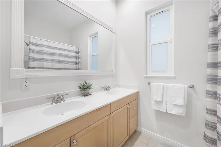 Full bath with double vanity