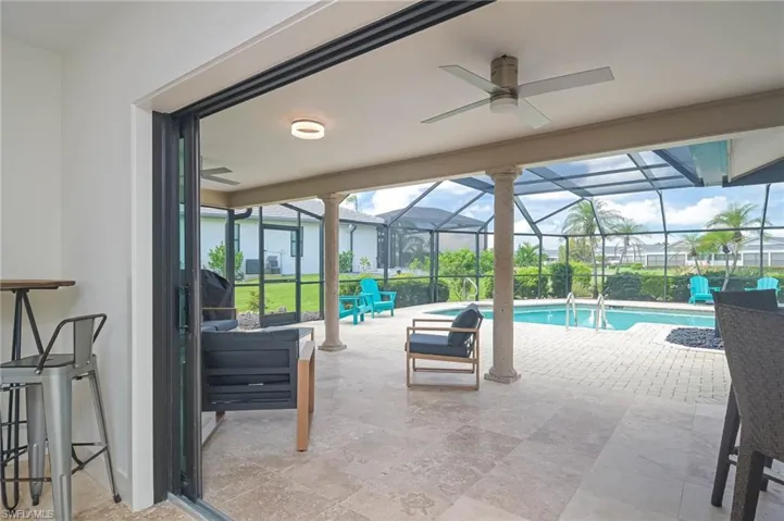 Pocket Sliders to POOL Area off of Living Room!