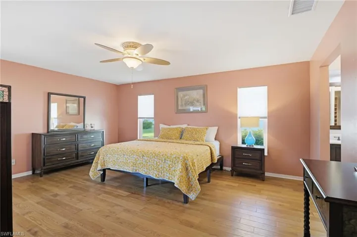 King-sized bed