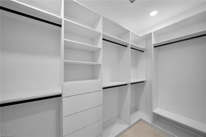 View of spacious closet