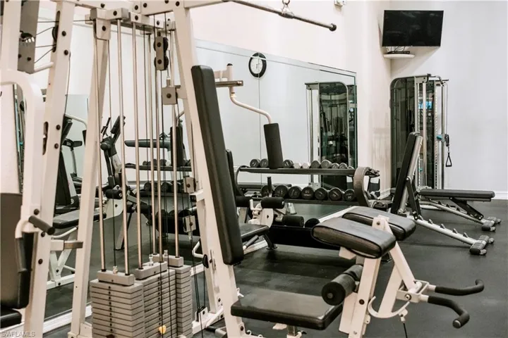 View of workout area