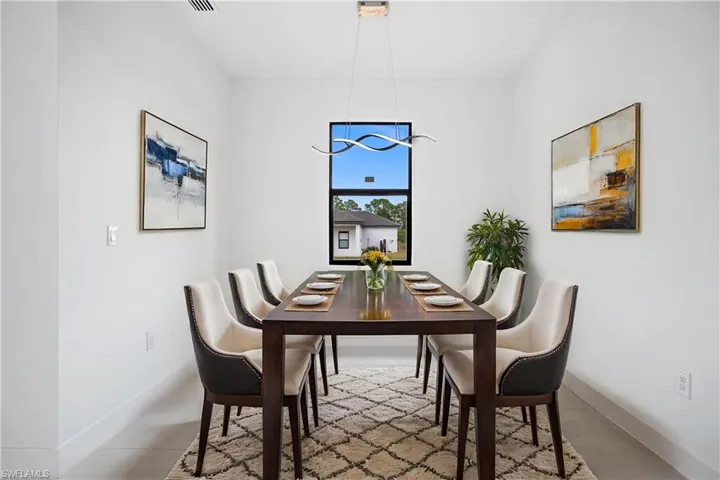 Dining room featuring baseboards