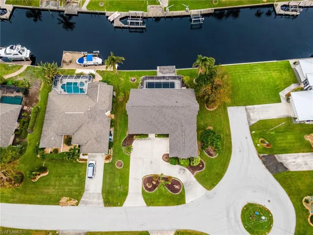 Bird's eye view of a large body of water