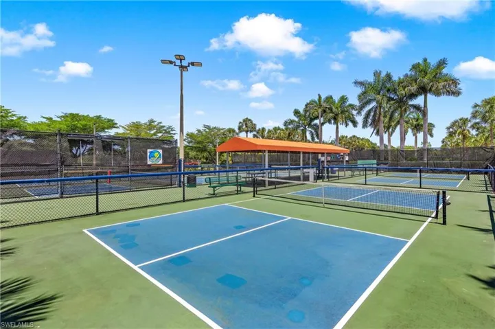 View of tennis cour
