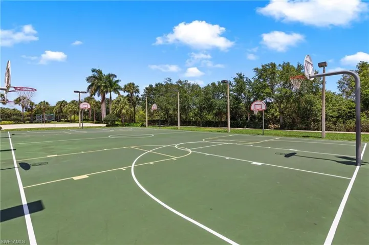 View of basketball court