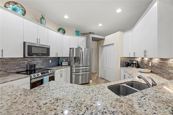Ample counter space and cabinets