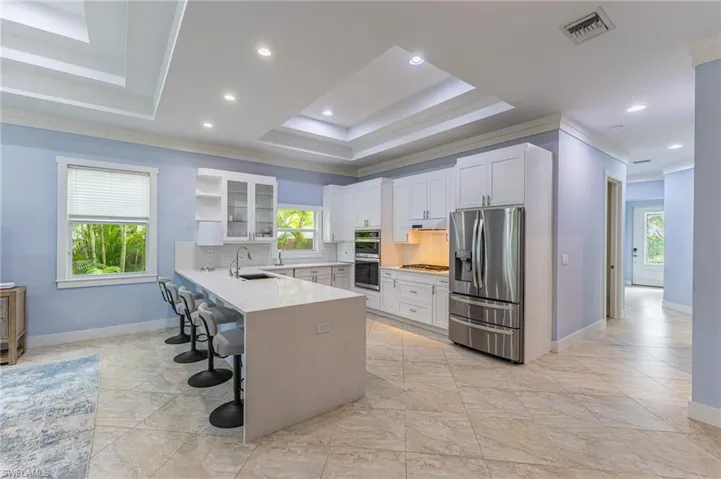 Crown molding throughout. Recessed lighting throughout.