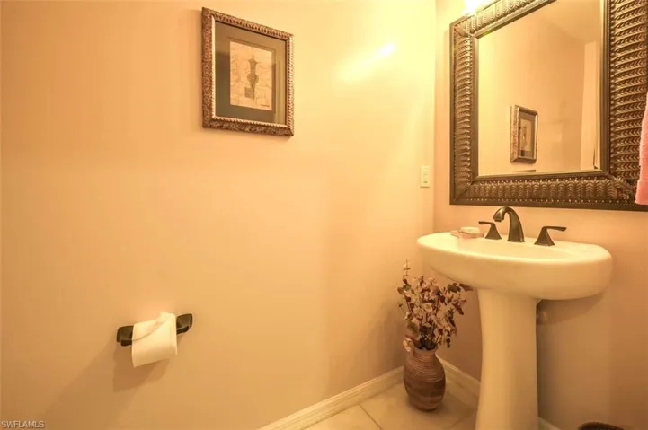 First floor powder room