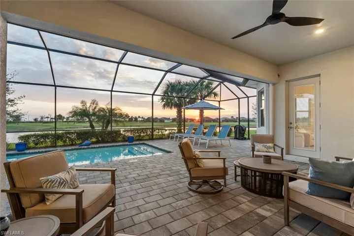 Patio at Sunset