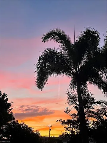 View of nature at dusk