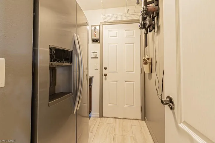 Pantry with entry door to 2 car garage