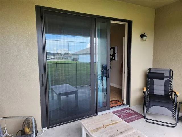 View of exterior entry