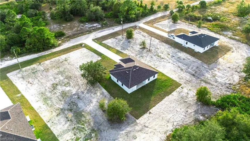 Birds eye view of property
